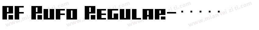 RF Rufo Regular字体转换